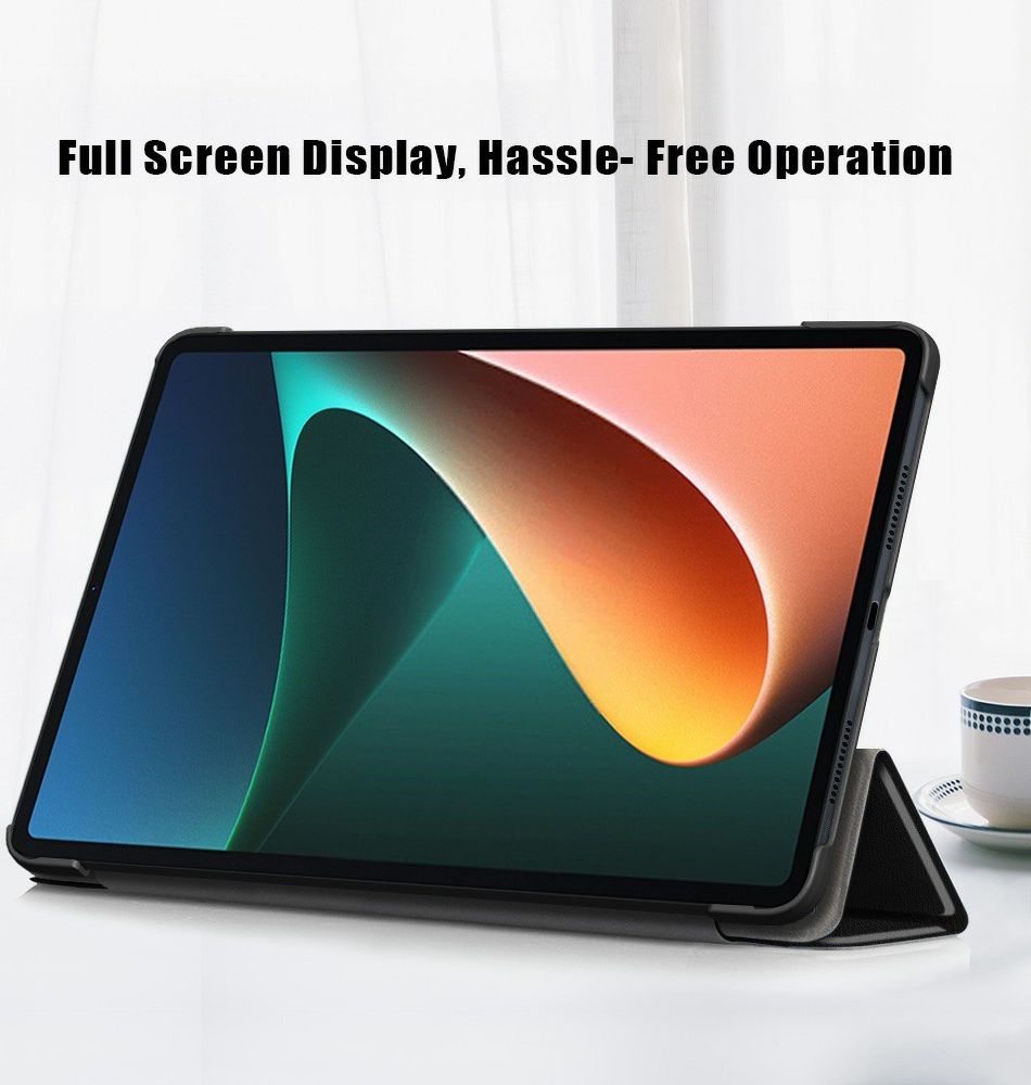 Xiaomi Pad 5 Hoes Tri-Fold Book Case met Angry Look Print afbeelding 7