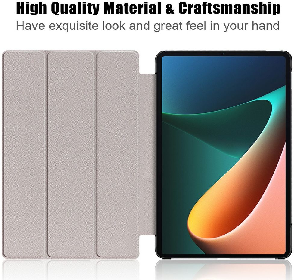 Xiaomi Pad 5 Hoes Tri-Fold Book Case met Angry Look Print afbeelding 8