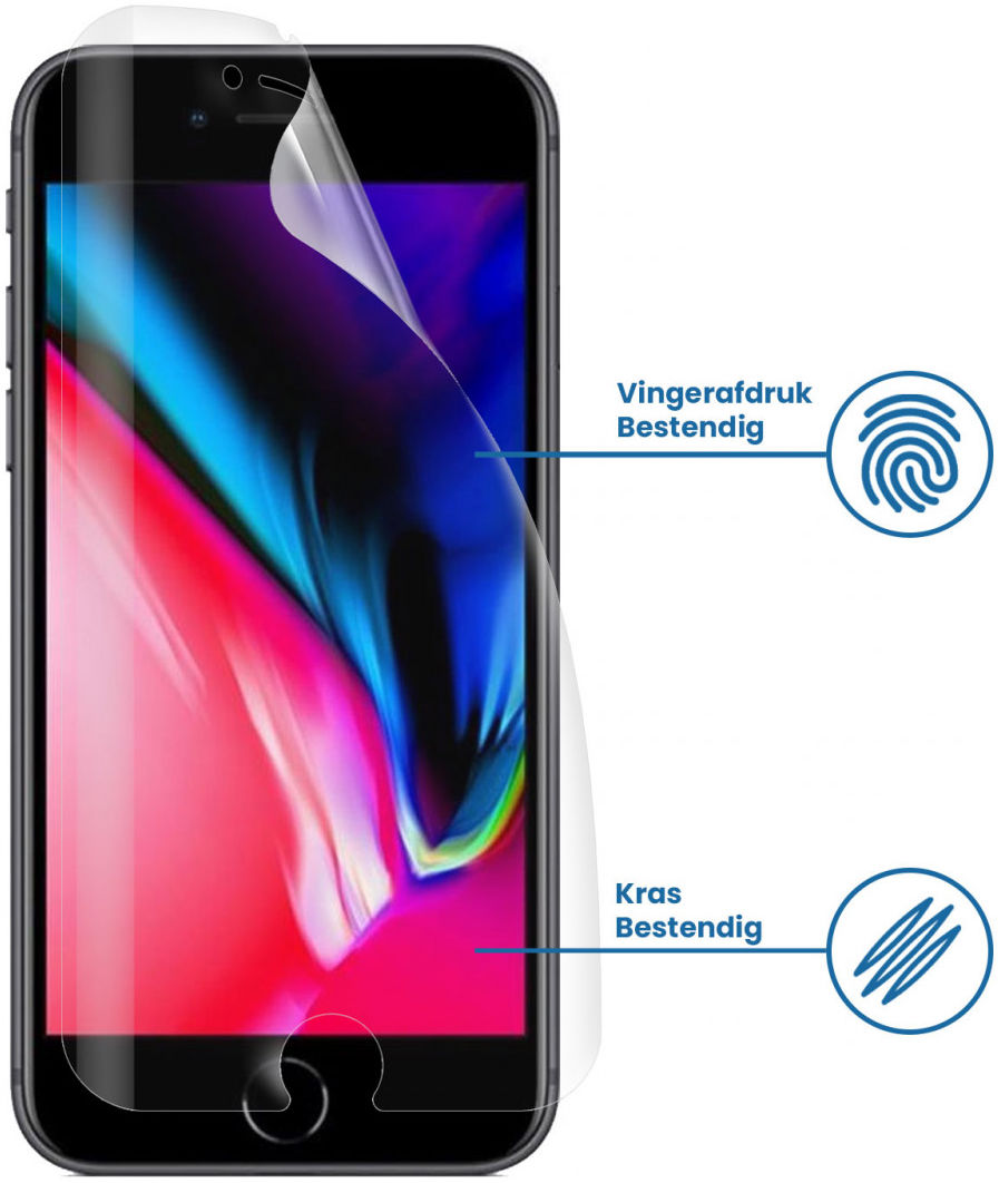 Apple iPhone 6+/7+/8+ Display Folie Case Friendly Screenprotector afbeelding 2