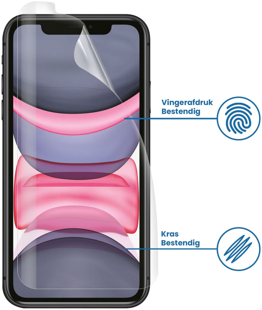 Apple iPhone 11 Display Folie Case Friendly Screenprotector afbeelding 2