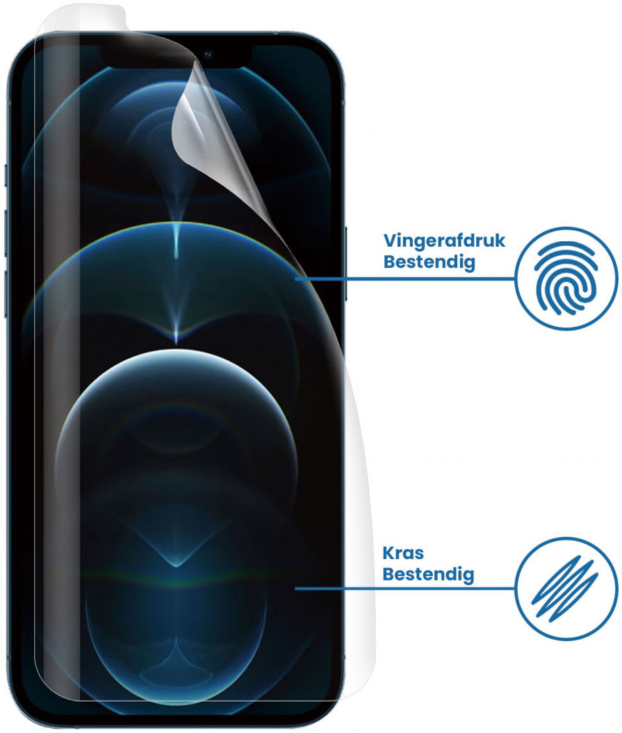 iPhone 12 Pro Max Display Folie Case Friendly Screenprotector afbeelding 2
