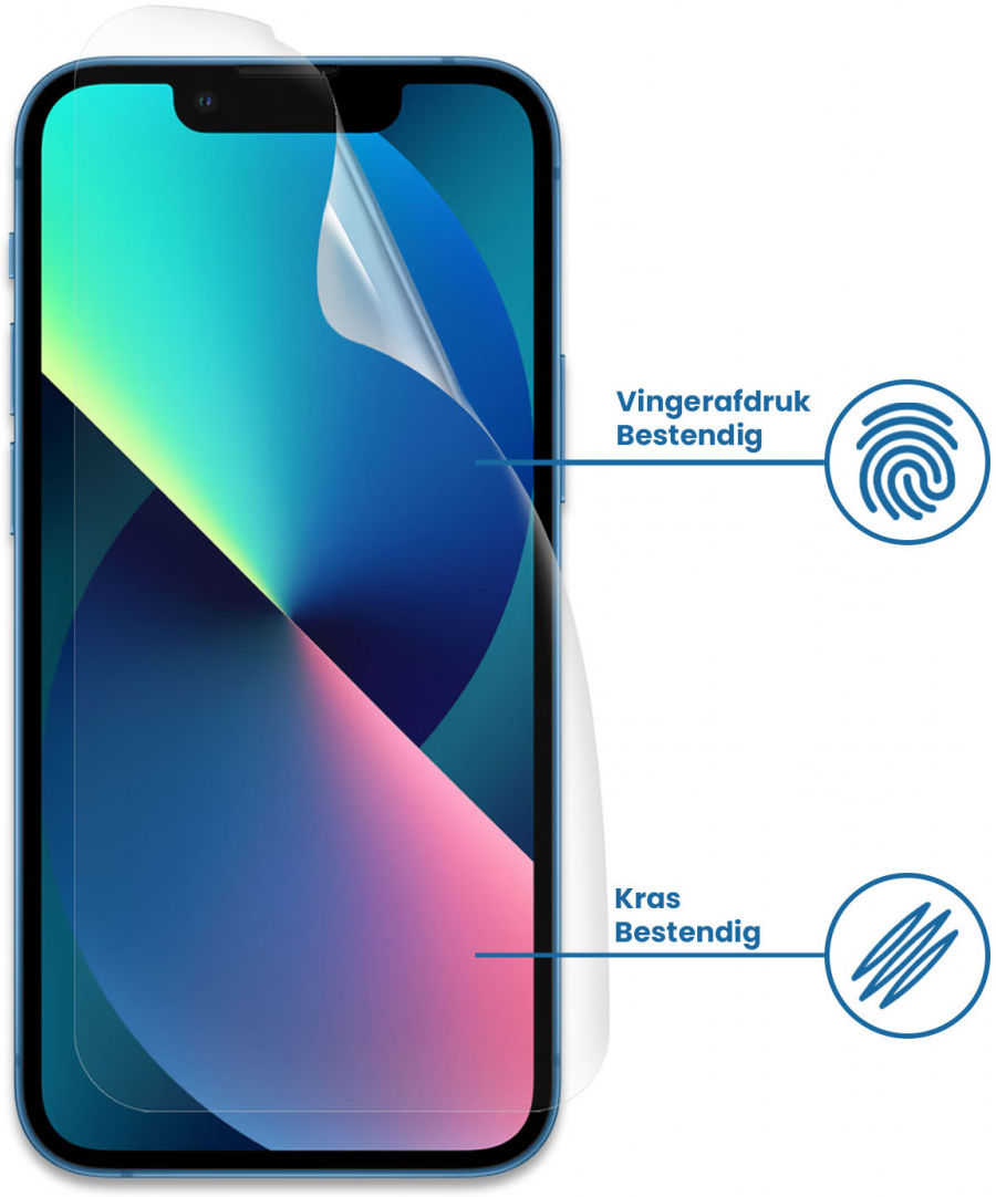 Apple iPhone 13 Mini Display Folie Case Friendly Screenprotector afbeelding 2