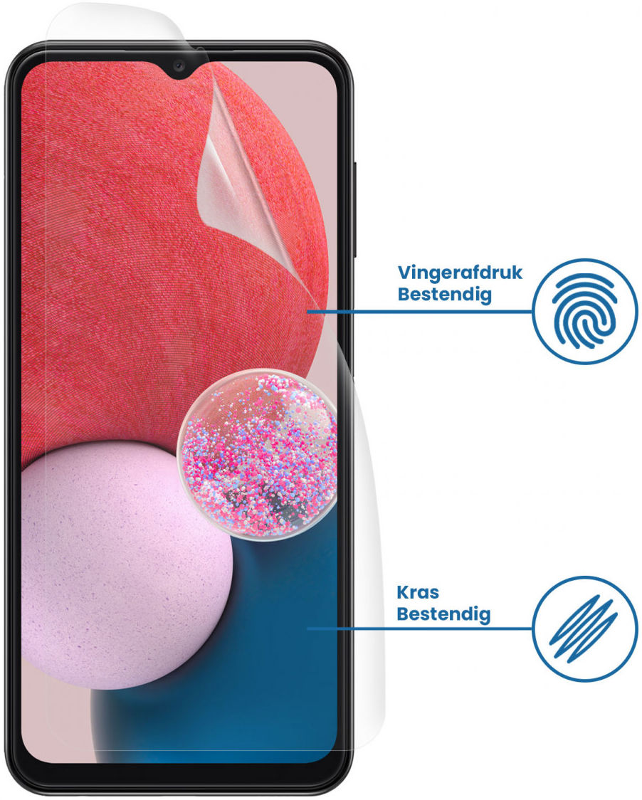 Samsung Galaxy A13 4G Display Folie Case Friendly Screenprotector afbeelding 2