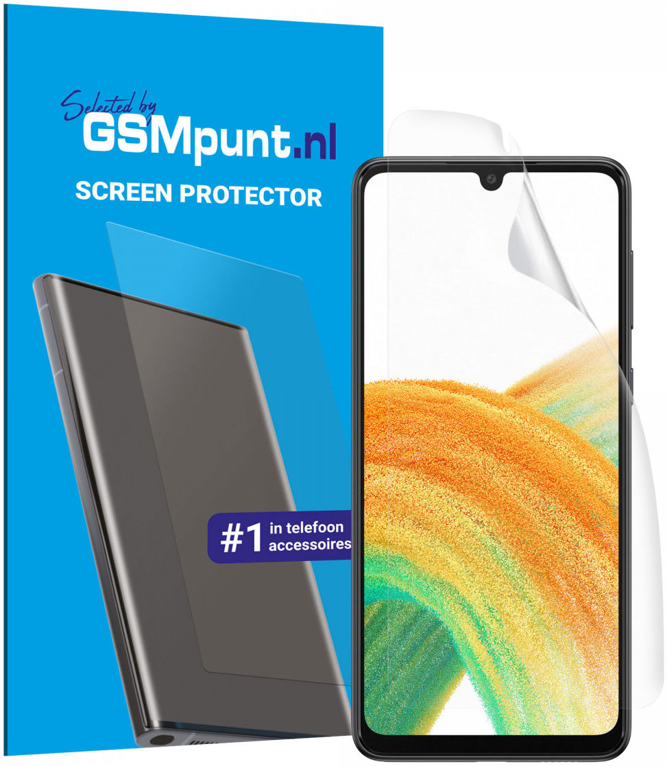 Samsung Galaxy A33 Display Folie Case Friendly Screenprotector afbeelding 1