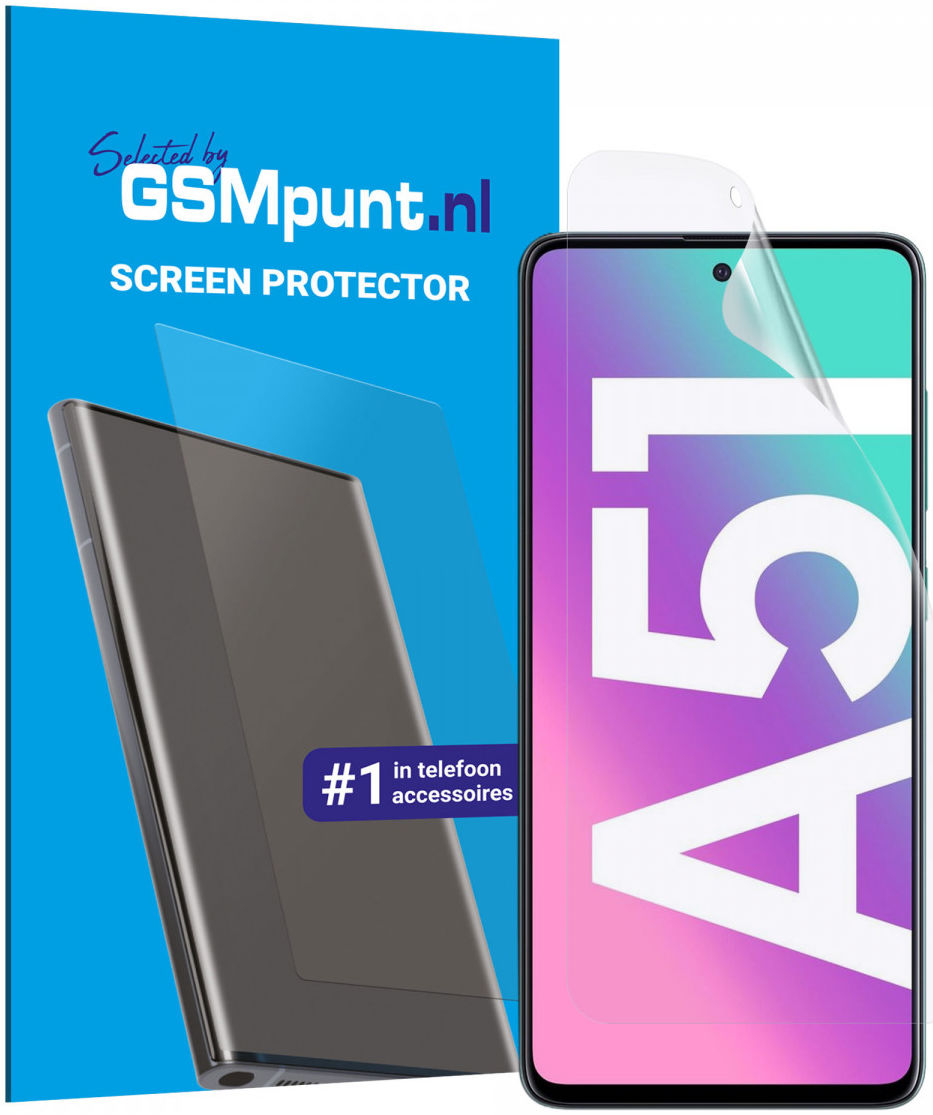 Samsung Galaxy A51 Display Folie Case Friendly Screenprotector afbeelding 1