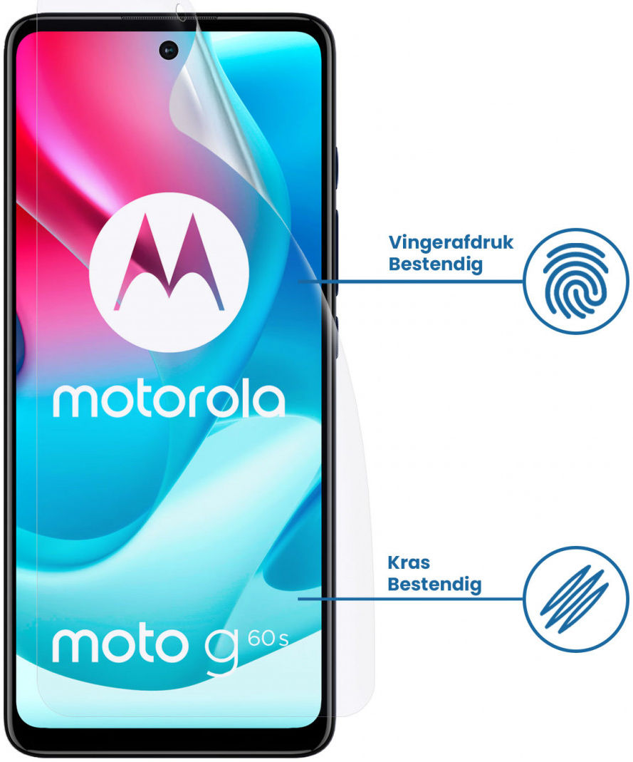 Motorola Moto G60s Display Folie Case Friendly Screenprotector afbeelding 2