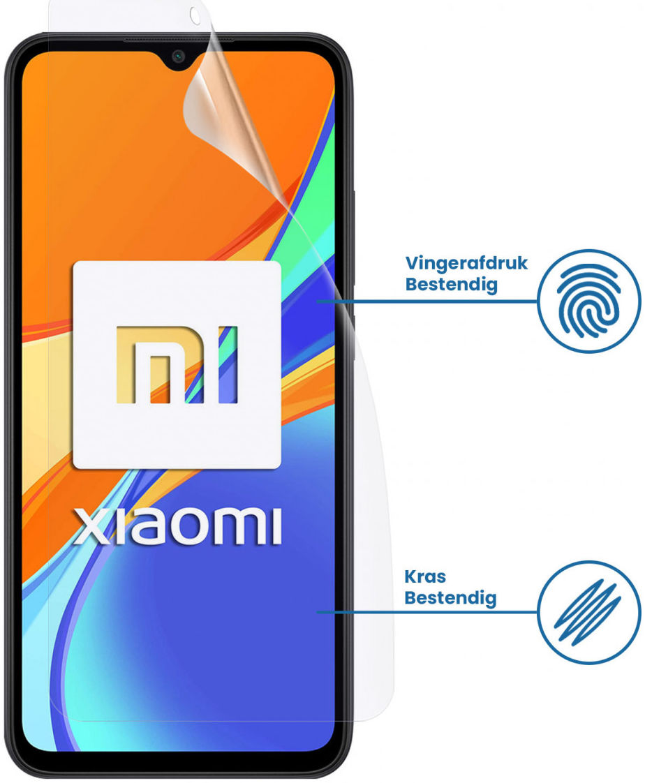 Xiaomi Redmi 9C Display Folie Case Friendly Screenprotector afbeelding 2