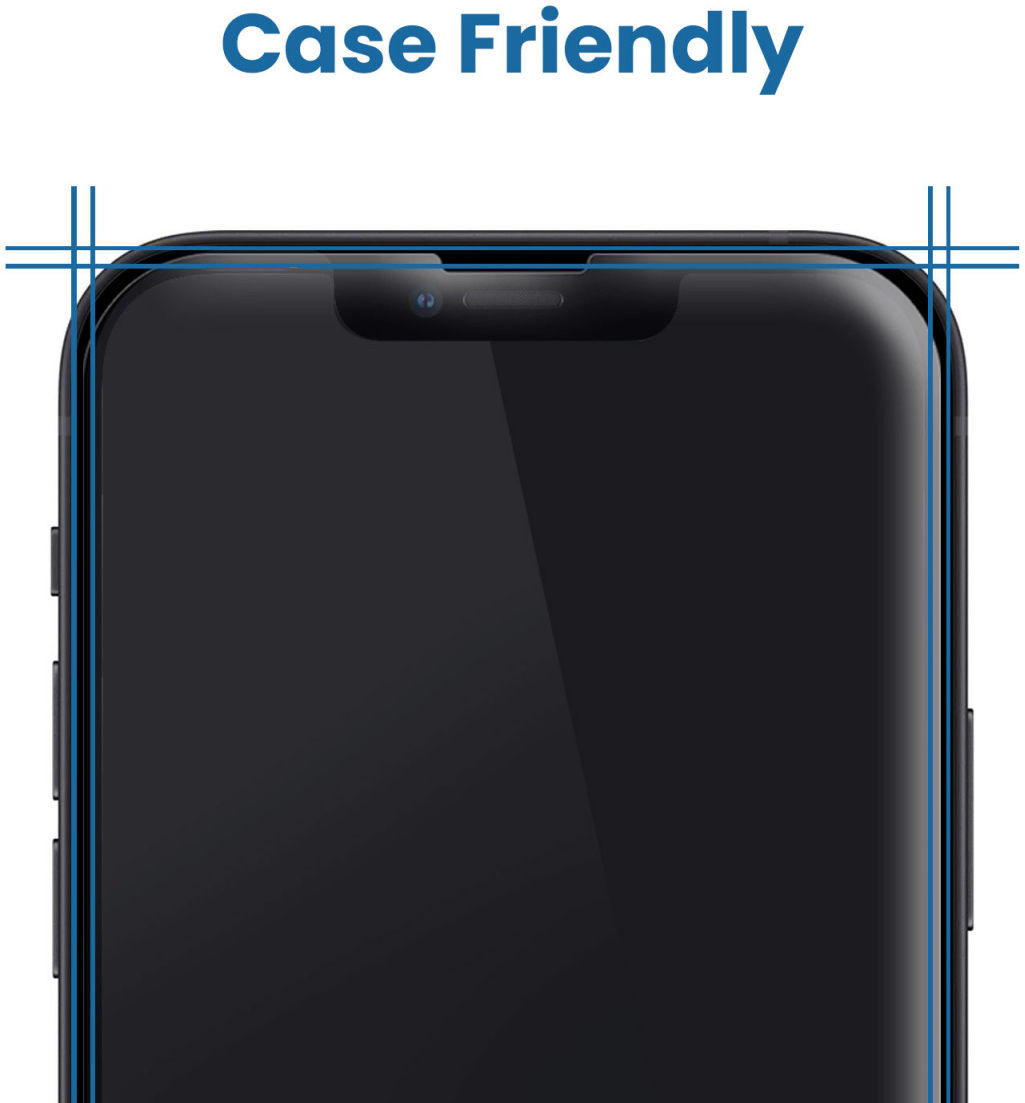 Xiaomi Redmi 9C Display Folie Case Friendly Screenprotector afbeelding 4
