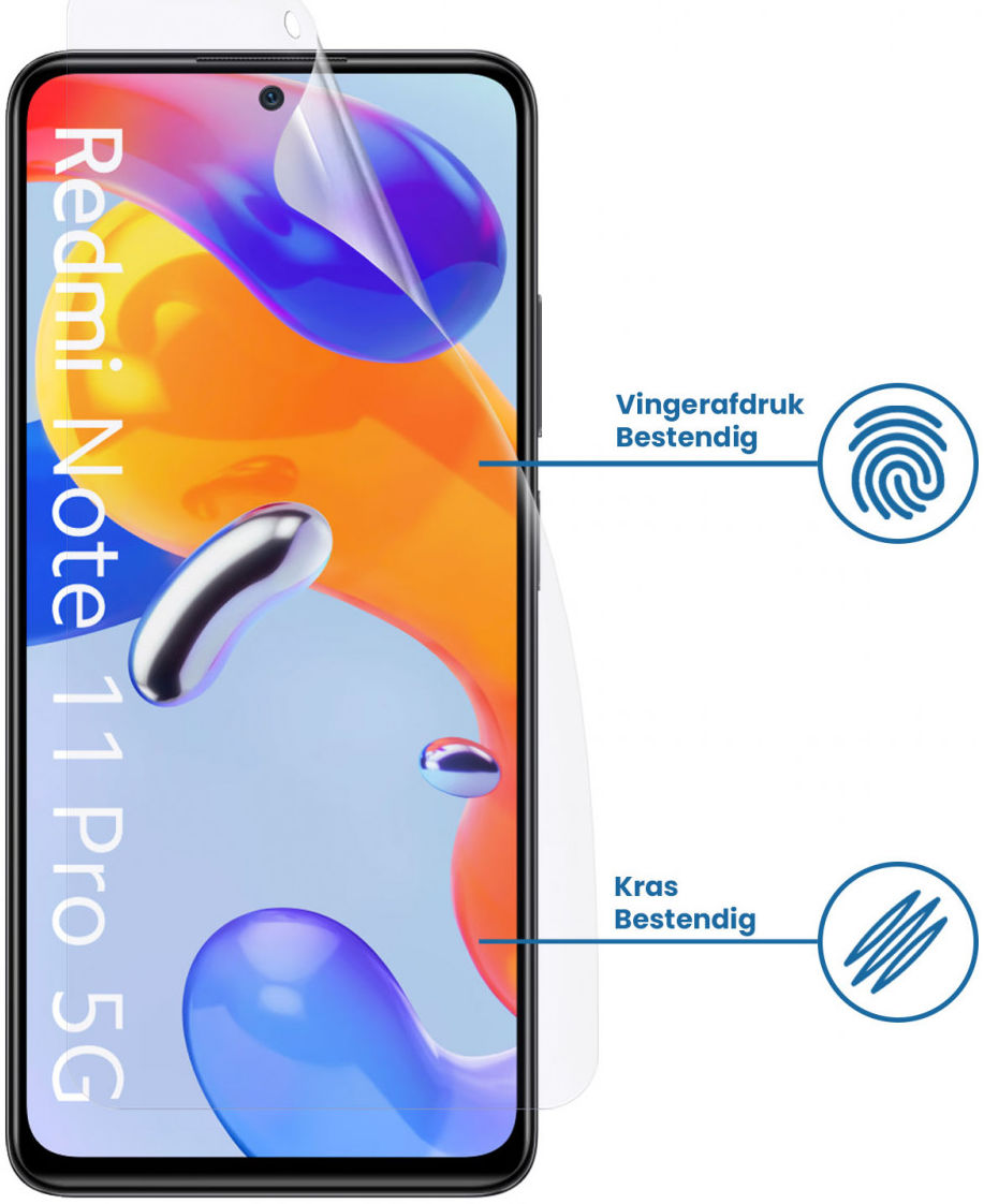 Xiaomi Redmi Note 11 Pro 5G Display Folie Screenprotector afbeelding 2