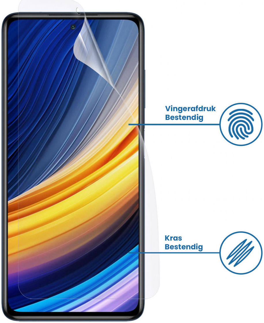 Xiaomi Poco X3/X3 Pro Display Folie Case Friendly Screenprotector afbeelding 2