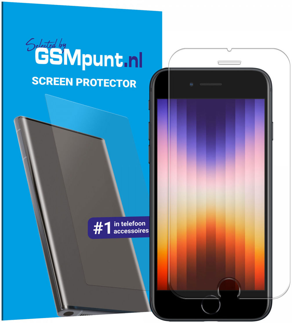 iPhone SE (2020/2022) Tempered Glass Case Friendly Screenprotector afbeelding 1