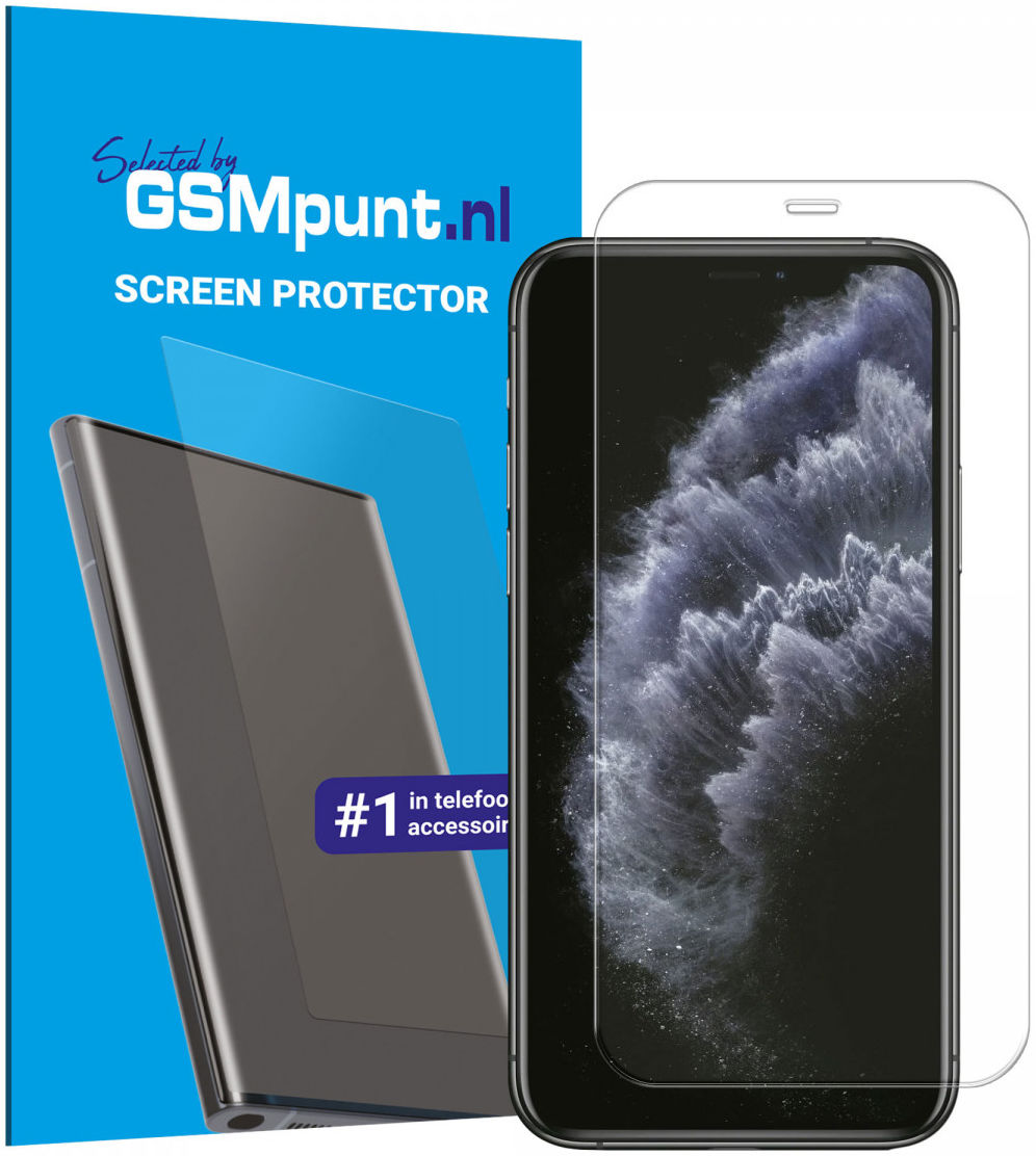 iPhone 11 Pro Max Tempered Glass Case Friendly Screenprotector afbeelding 1