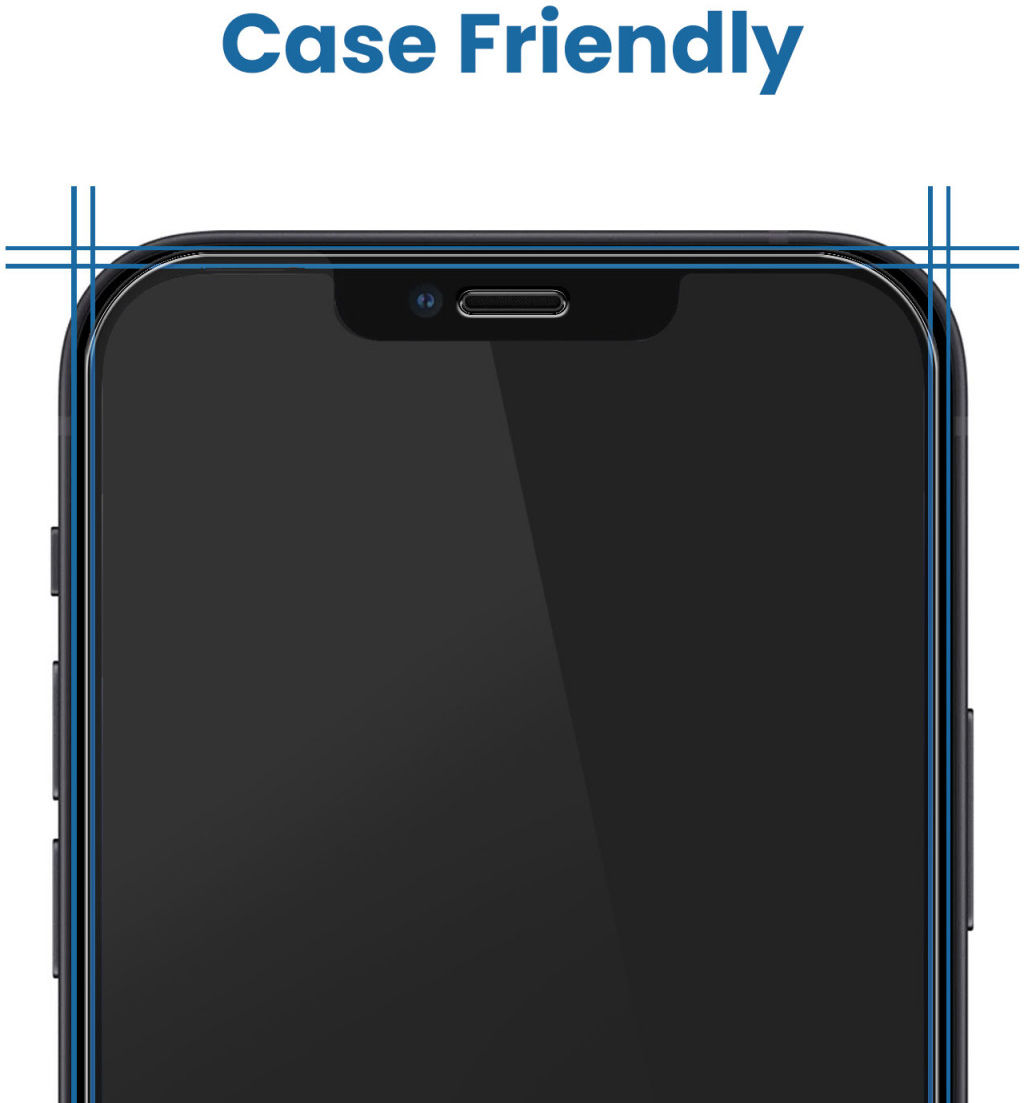 iPhone 11 Pro Max Tempered Glass Case Friendly Screenprotector afbeelding 3