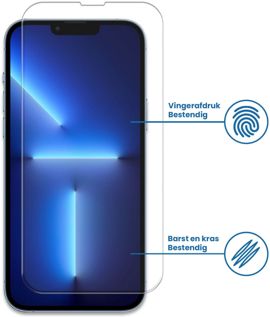 iPhone 13 Pro Max Tempered Glass Case Friendly Screenprotector afbeelding 2