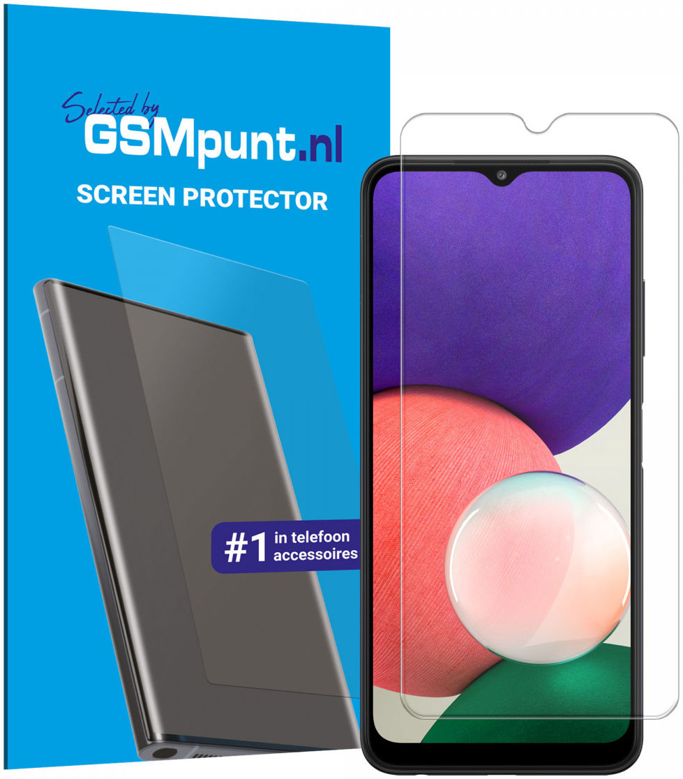 Samsung Galaxy A22 5G Tempered Glass Case Friendly Screenprotector afbeelding 1