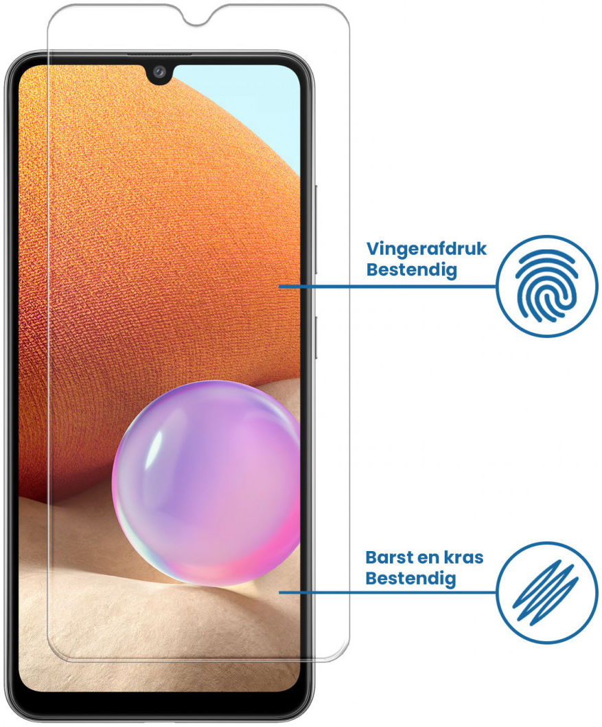 Samsung Galaxy A31 / A32 4G Tempered Glass Screenprotector afbeelding 2