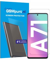 Samsung Galaxy A71 Tempered Glass Case Friendly Screenprotector
