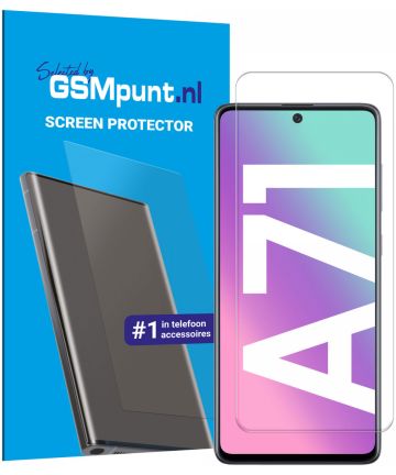 Samsung Galaxy A71 Tempered Glass Case Friendly Screenprotector Screen Protectors