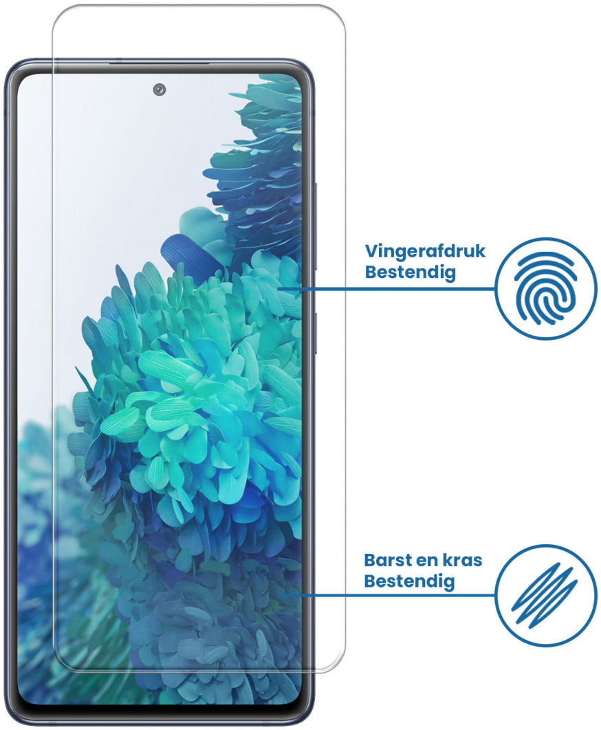 Samsung Galaxy S20 FE Tempered Glass Case Friendly Screenprotector afbeelding 2