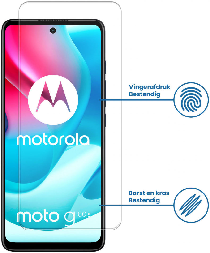 Motorola Moto G60S Tempered Glass Case Friendly Screenprotector afbeelding 2