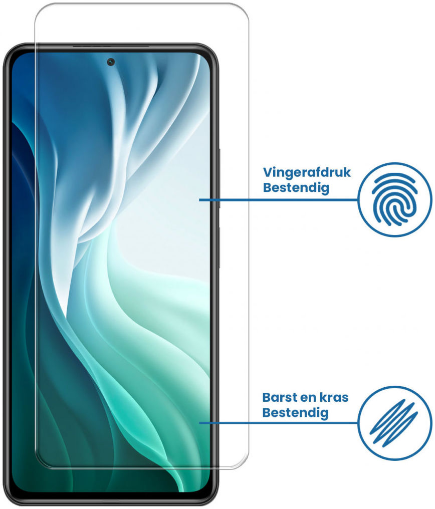 Xiaomi Mi 11i / Xiaomi Poco F3 Tempered Glass Screenprotector afbeelding 2