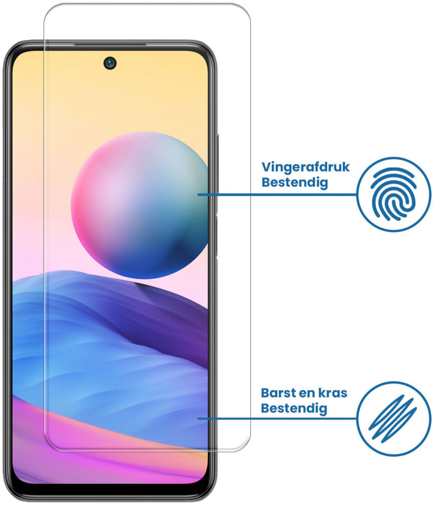 Xiaomi Redmi Note 10 5G Tempered Glass Screenprotector afbeelding 2