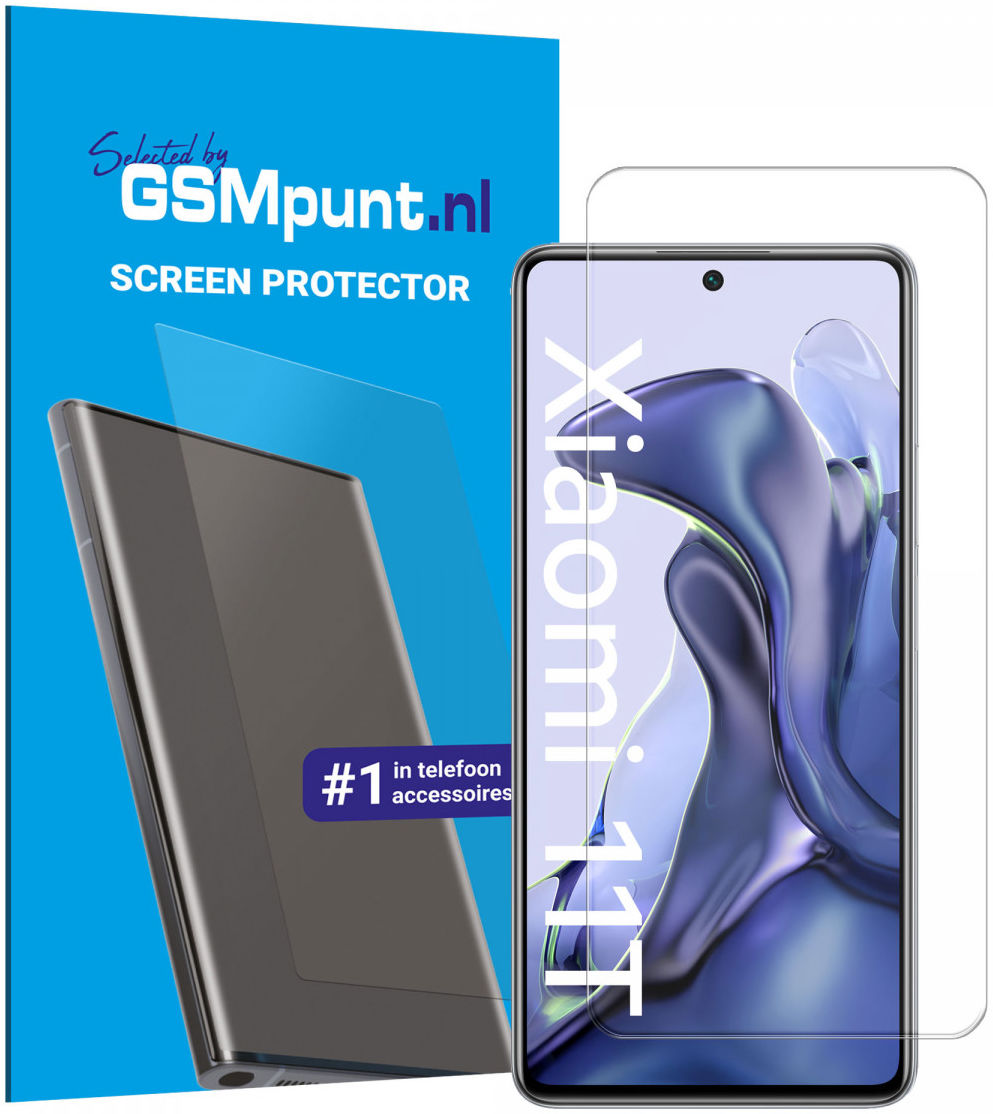 Xiaomi 11T / 11T Pro Tempered Glass Case Friendly Screenprotector afbeelding 1