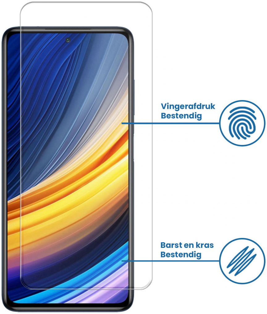 Xiaomi Poco X3 / X3 Pro Tempered Glass Screenprotector afbeelding 2