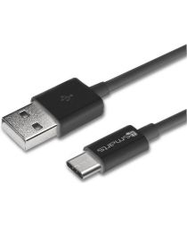 4smarts Universele USB-A naar USB-C Kabel 2 Meter Zwart afbeelding