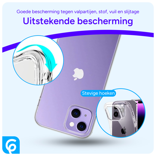 Apple iPhone 14 Hoesje Dun TPU Back Cover Transparant afbeelding 2