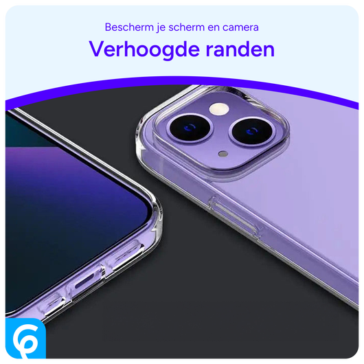 Apple iPhone 14 Hoesje Dun TPU Back Cover Transparant afbeelding 3