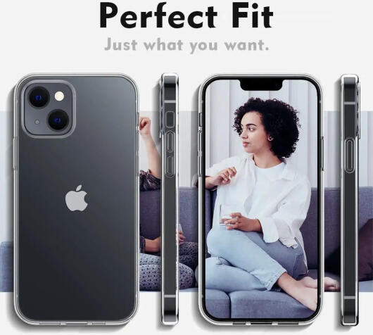 Apple iPhone 14 Plus Hoesje Dun TPU Back Cover Transparant afbeelding 3