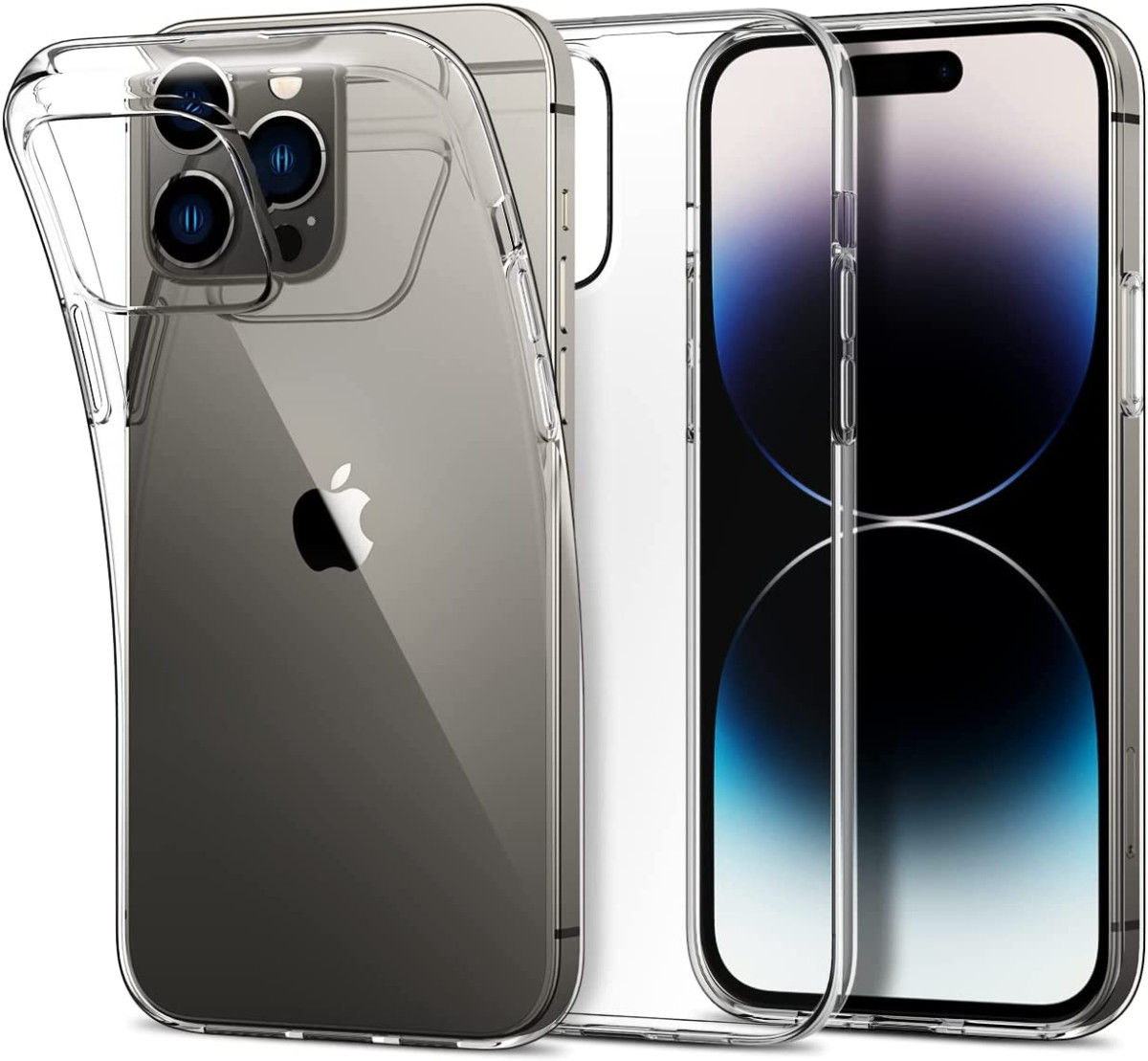 Apple iPhone 14 Pro Max Hoesje Dun TPU Back Cover Transparant afbeelding 2