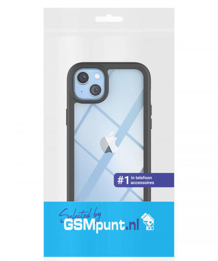 Apple iPhone 14 Hoesje Full Protect 360° Cover Hybride Blauw afbeelding 10