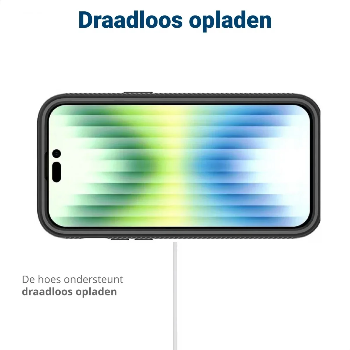 Apple iPhone 14 Pro Hoesje Full Protect 360° Cover Hybride Zwart afbeelding 7