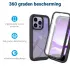 Apple iPhone 14 Pro Hoesje Full Protect 360° Cover Hybride Zwart afbeelding 2