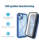 Apple iPhone 14 Plus Hoesje Full Protect 360° Cover Hybride Blauw