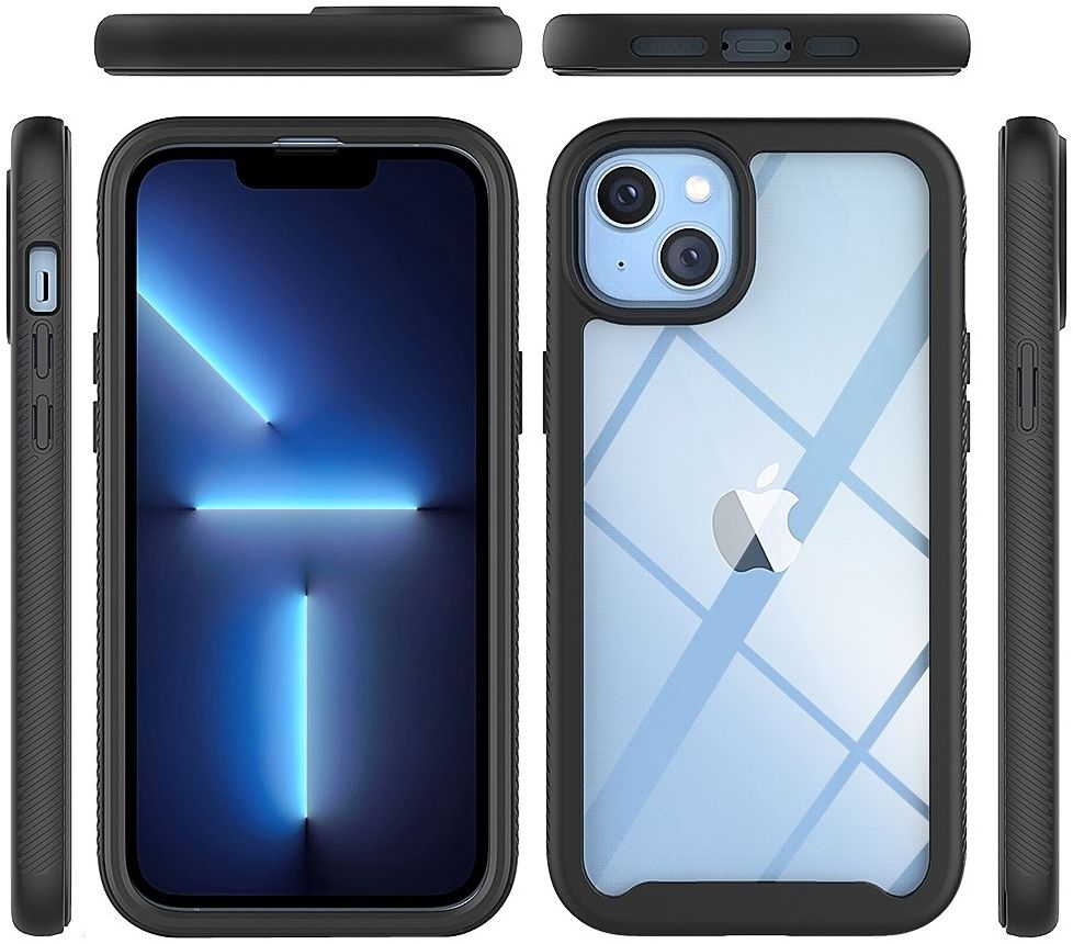 Apple iPhone 14 Plus Hoesje Full Protect 360° Cover Hybride Blauw afbeelding 9