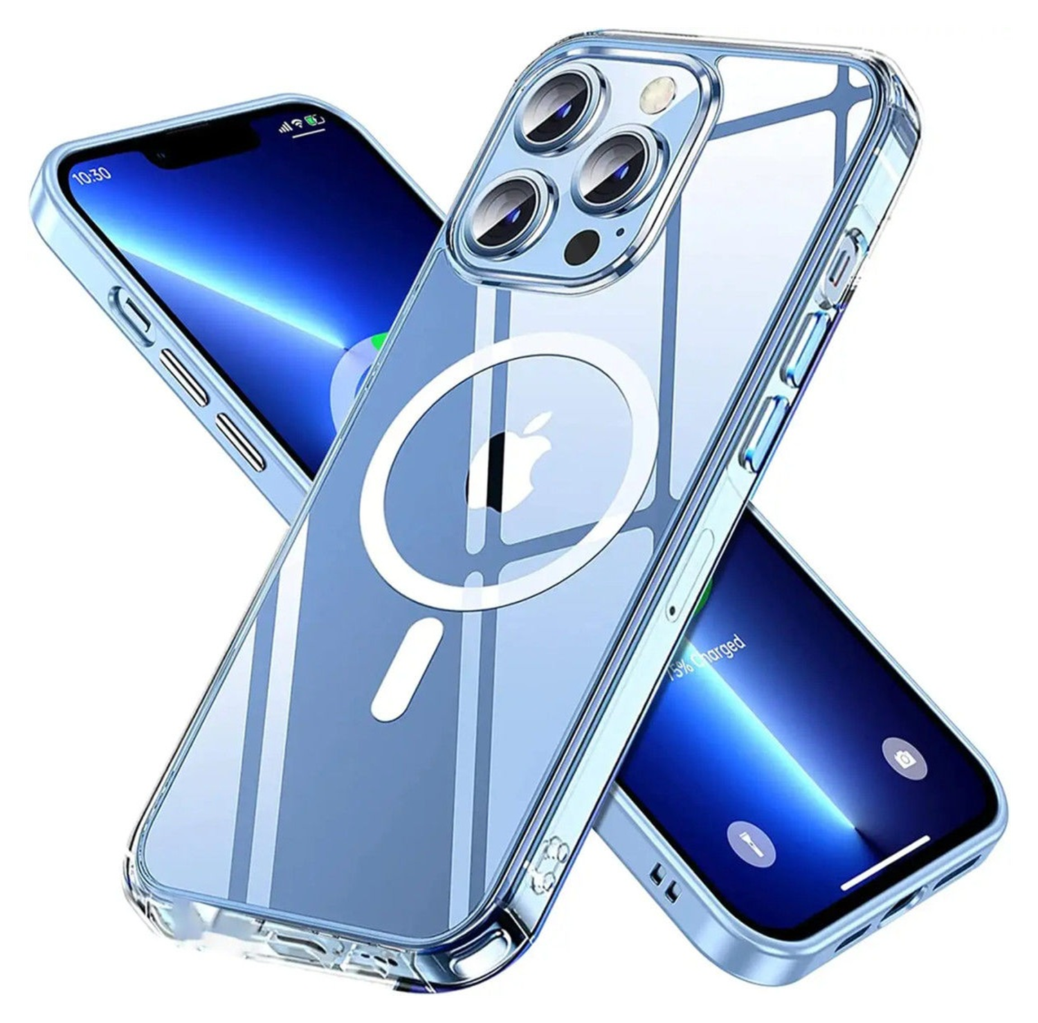 Apple iPhone 14 Pro Hoesje voor MagSafe Dun TPU Back Cover Transparant afbeelding 1