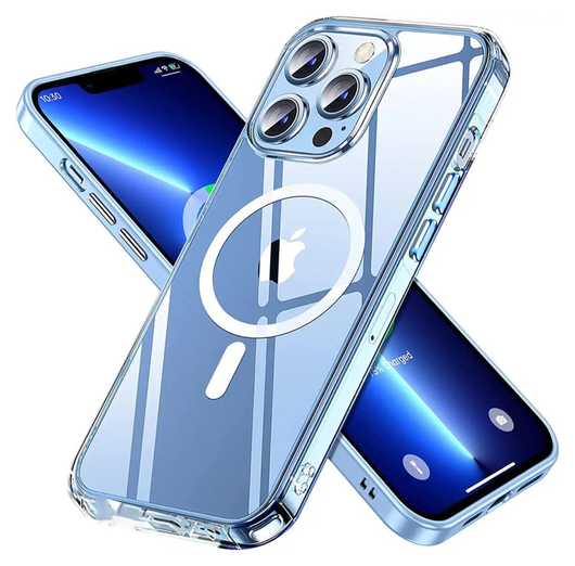 Apple iPhone 14 Pro Hoesje voor MagSafe Dun TPU Back Cover Transparant afbeelding 1