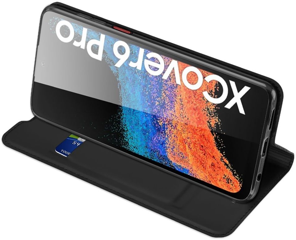 Dux Ducis Skin Pro Samsung Galaxy Xcover 6 Pro Hoesje Wallet Zwart afbeelding 6