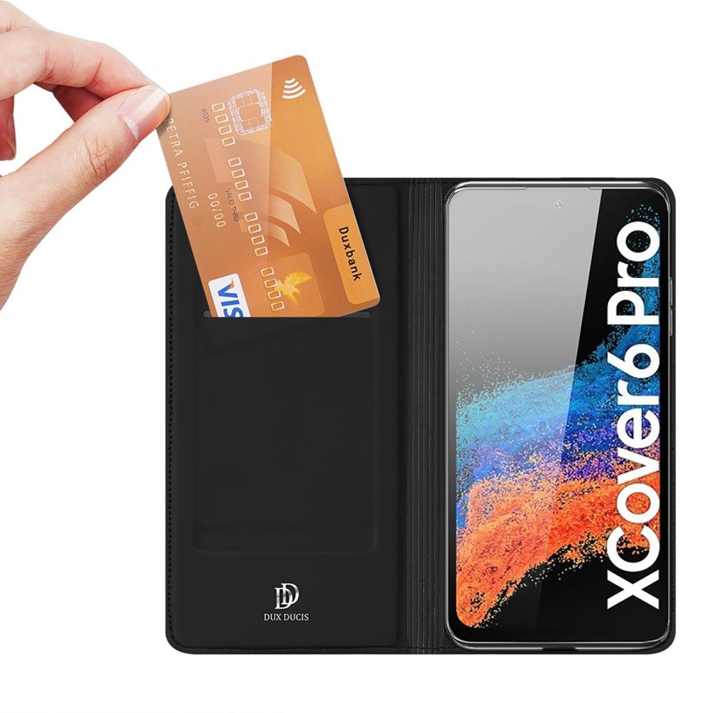 Dux Ducis Skin Pro Samsung Galaxy Xcover 6 Pro Hoesje Wallet Zwart afbeelding 2