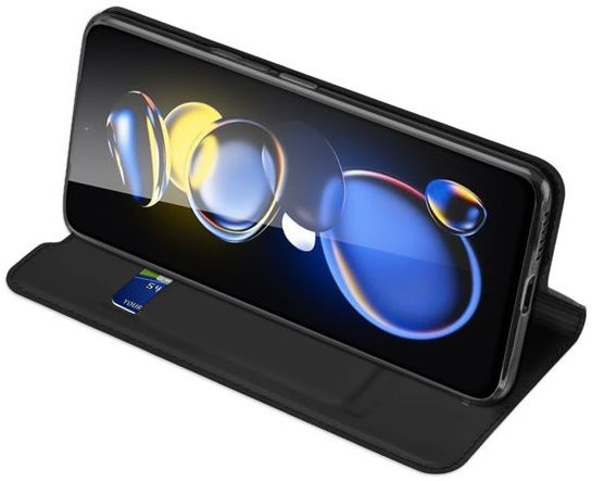 Dux Ducis Skin Pro Series Xiaomi Poco X4 GT Hoesje Portemonnee Zwart afbeelding 4