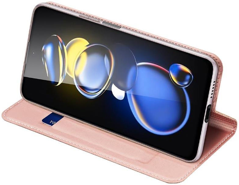 Dux Ducis Skin Pro Series Xiaomi Poco X4 GT Hoesje Portemonnee Roze afbeelding 6
