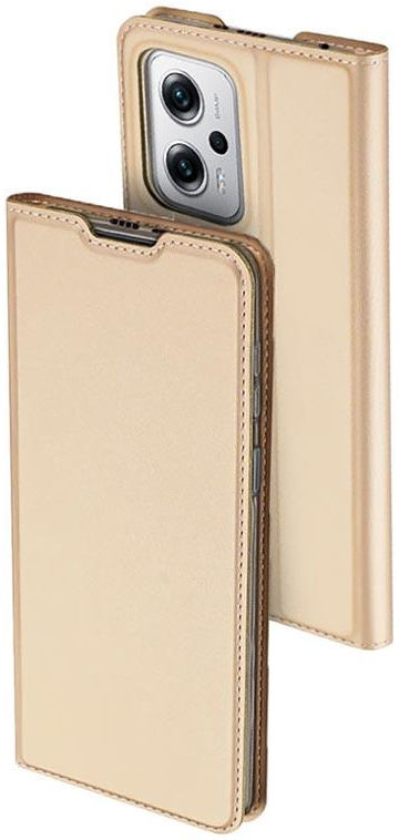 Dux Ducis Skin Pro Series Xiaomi Poco X4 GT Hoesje Portemonnee Goud afbeelding 4