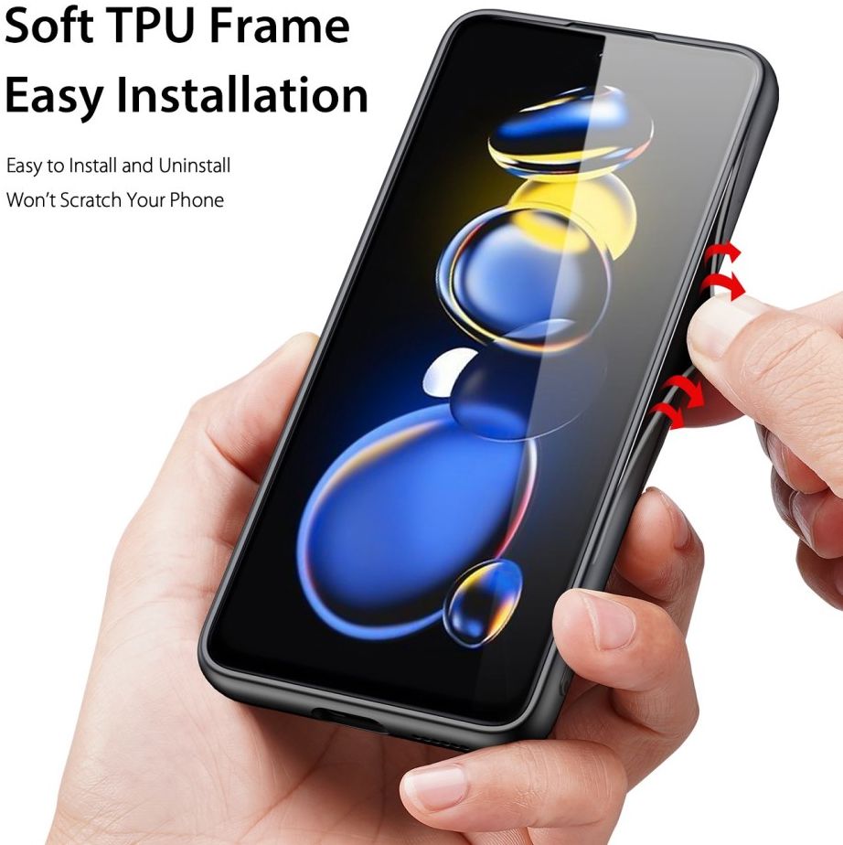 Dux Ducis Fino Series Xiaomi Poco X4 GT Hoesje Back Cover Zwart afbeelding 4