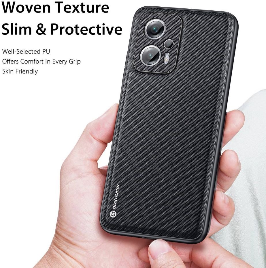 Dux Ducis Fino Series Xiaomi Poco X4 GT Hoesje Back Cover Zwart afbeelding 5