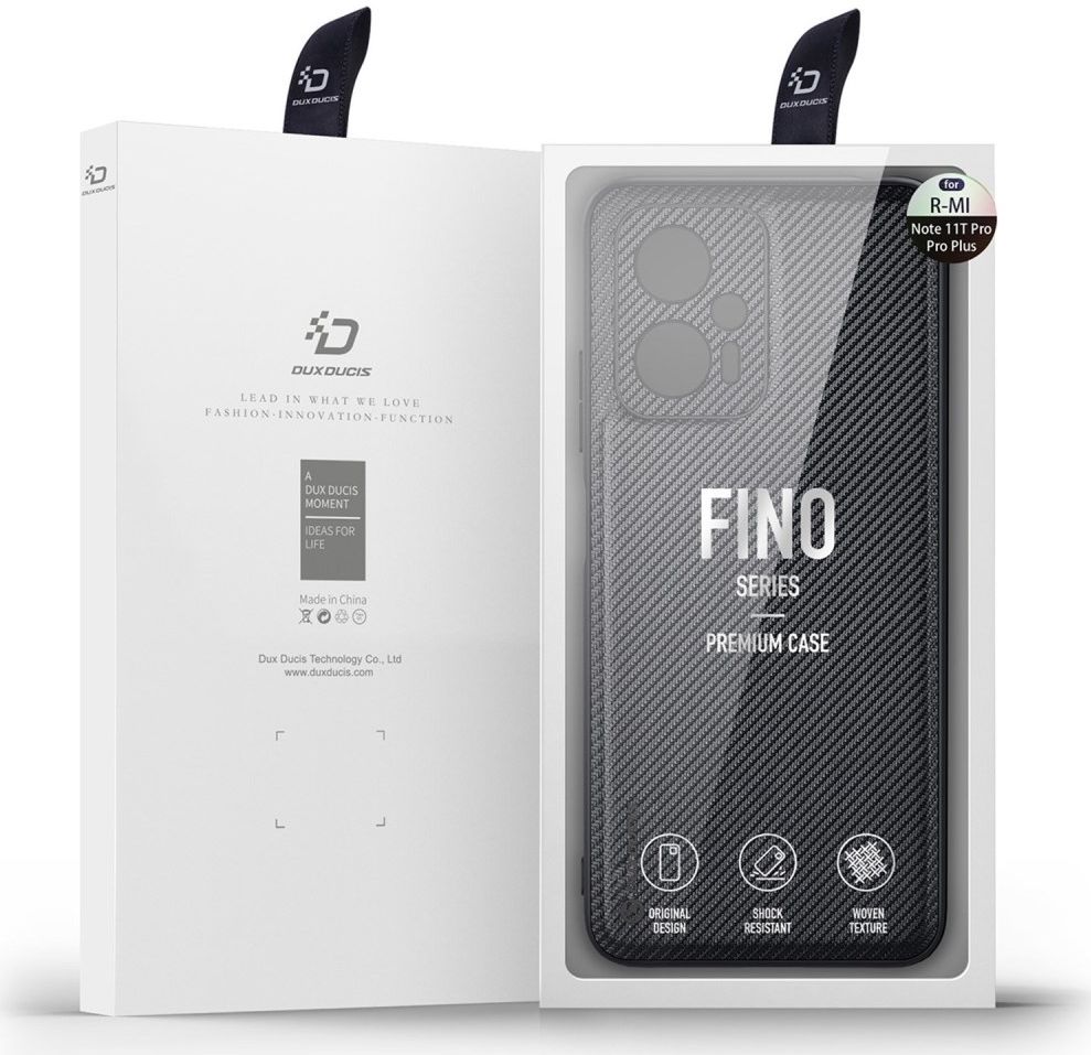 Dux Ducis Fino Series Xiaomi Poco X4 GT Hoesje Back Cover Zwart afbeelding 12
