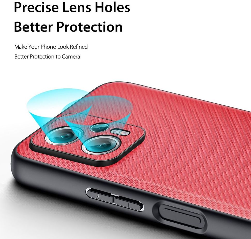 Dux Ducis Fino Series Xiaomi Poco X4 GT Hoesje Back Cover Rood afbeelding 6