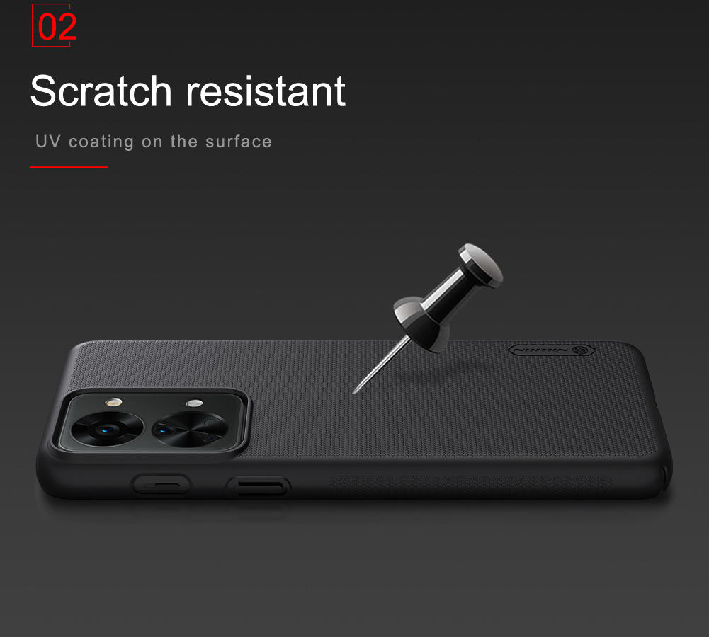 Nillkin Super Frosted Shield Pro OnePlus Nord 2T Hoesje Zwart afbeelding 5